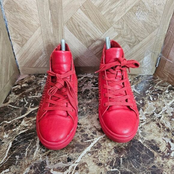 Steve Madden women's fashion hi-top red shoes size 6  594 - Picture 7 of 11